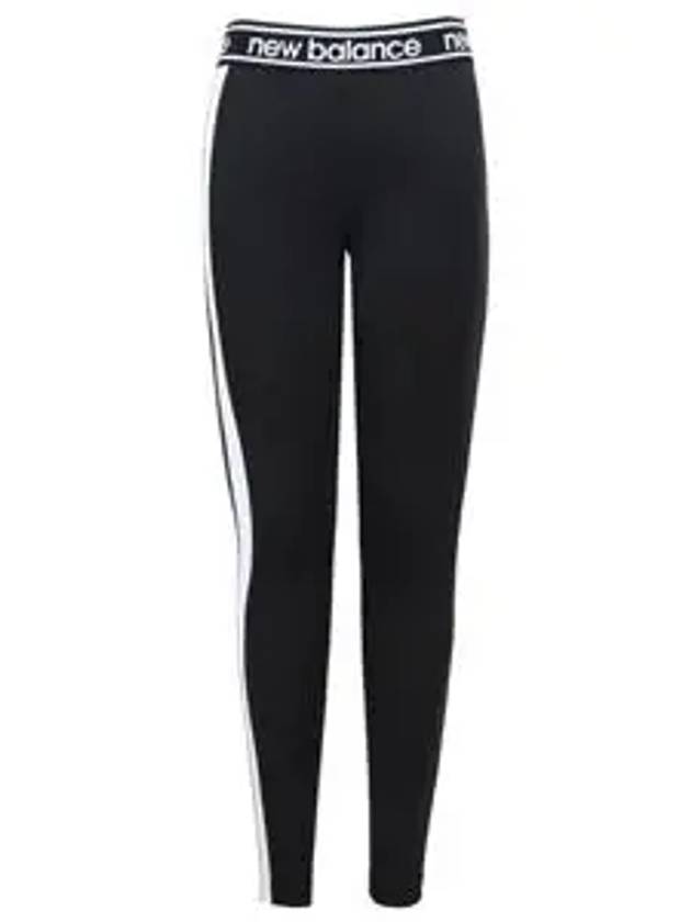 Women's Excel Banding Block 10cm Leggings Black - NEW BALANCE - BALAAN 3