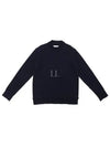 Back Stitch Elbow Patch Knit Top Navy - MAISON MARGIELA - BALAAN 2