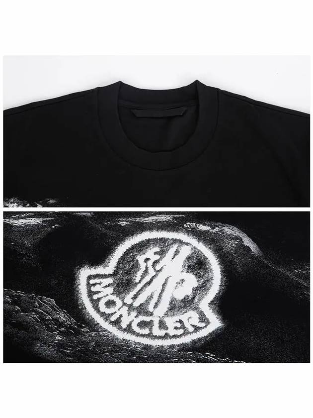 Logo Motif Short Sleeve T-Shirt Black - MONCLER - BALAAN 6