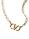 Garavani Pearls Necklace Gold - VALENTINO - BALAAN 1