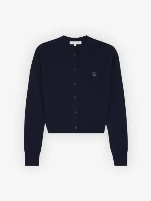 Bold Fox Head Patch Regular Cardigan Navy - MAISON KITSUNE - BALAAN 2