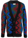 sequinembellished jacquard cardigan - SAINT LAURENT - BALAAN 5