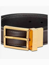 logo detail buckle reversible leather belt black brown - DIOR - BALAAN 4