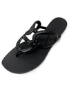 Egerie Flip Flops Noir - HERMES - BALAAN 2