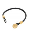 Medusa Biggie Leather Bracelet Black - VERSACE - BALAAN 2