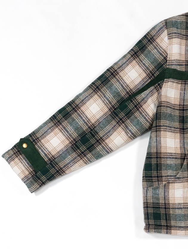 Other men's check blanket padding green - IOEDLE - BALAAN 8