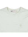 Embroidered Logo Cotton Short Sleeve T-Shirt Light Dewdrop - TORY BURCH - BALAAN 4