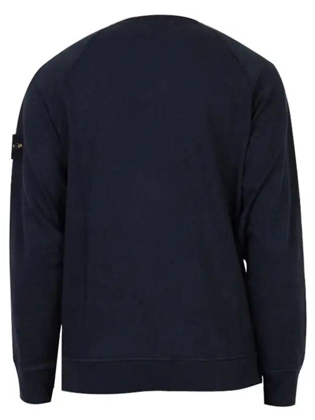 Cotton Crew Neck Sweatshirt Navy - STONE ISLAND - BALAAN 3