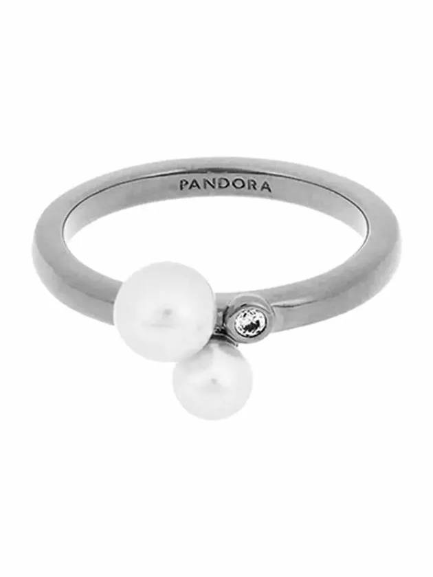 Duo Treated Freshwater Cultured Pearl Ring Silver - PANDORA - BALAAN 4