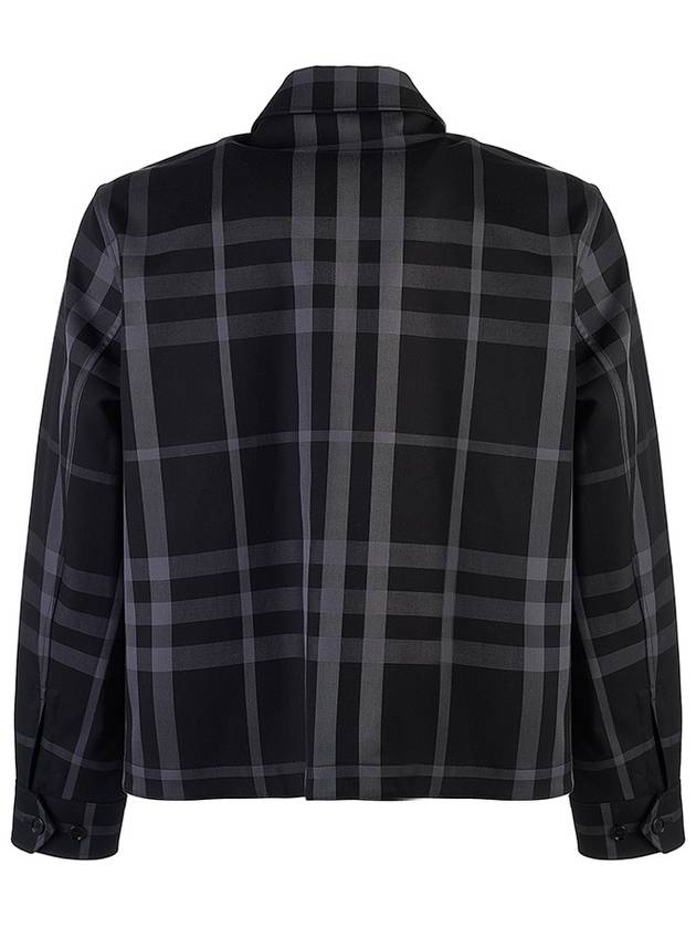 Check Reversible Harrington Jacket Mid Grey - BURBERRY - BALAAN 5