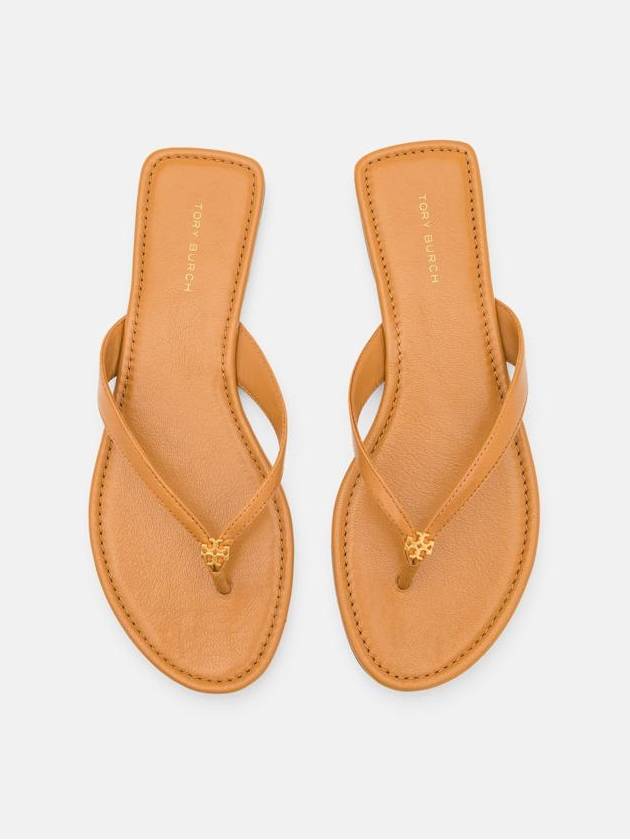 tongue strap leather flip flops - TORY BURCH - BALAAN 4