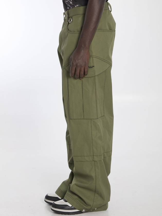 Cargo straight pants army green - OFF WHITE - BALAAN 4