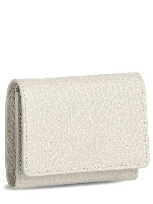 Zip Compact Tri-Fold Half Wallet Ivory - MAISON MARGIELA - BALAAN 2