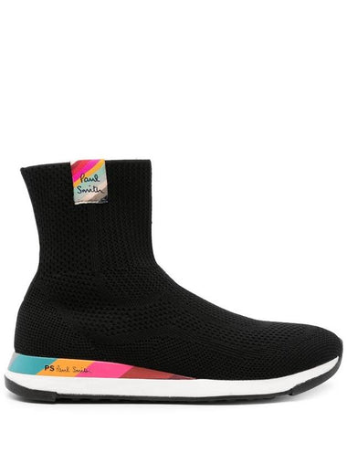 Paul Smith Comet Logo-Patch High-Top Sneakers - PAUL SMITH - BALAAN 1