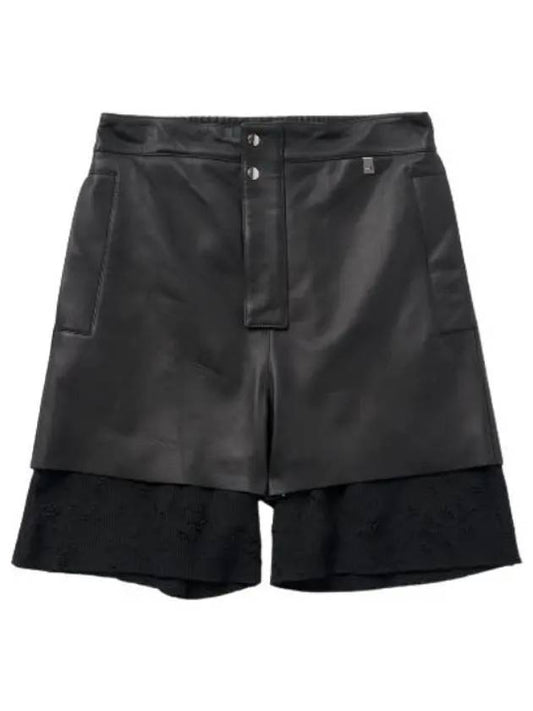 Leather Shorts Pants Black - 1017 ALYX 9SM - BALAAN 1