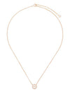 Miller Pave Logo Delicate Necklace Rose - TORY BURCH - BALAAN 1