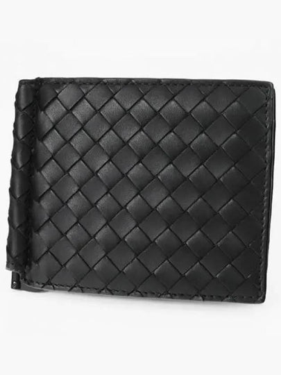 Intrecciato Money Clip Card Wallet Black - BOTTEGA VENETA - BALAAN 2