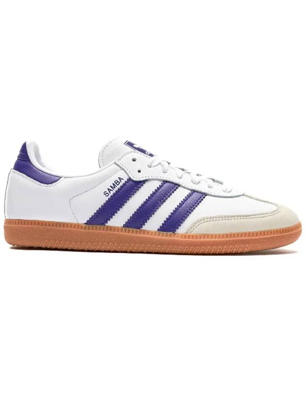 Samba OG Leather Low Top Sneakers Purple Cloud White - ADIDAS - BALAAN 3