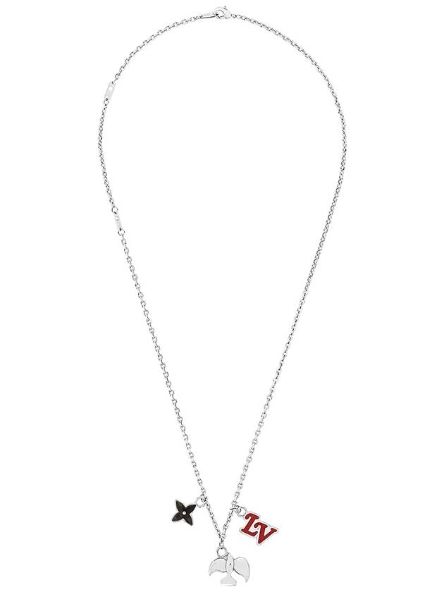 LV Dove Necklace Silver - LOUIS VUITTON - BALAAN 3