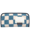 3 Way Boucle Checkboard Mini Bag Blue - DON’T ASK MY PLAN - BALAAN 3