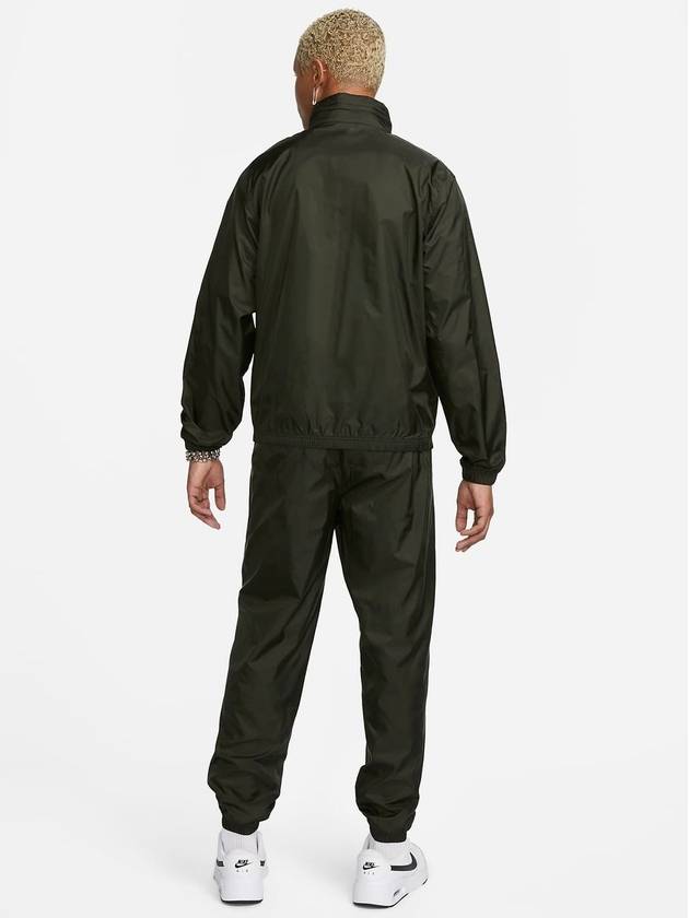 Club Lined Woven Tracksuit Black - NIKE - BALAAN 3