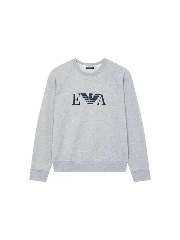 UNDERWEAR Men s Eagle Logo Raglan Lounge Sweatshirt Melange Gray - EMPORIO ARMANI - BALAAN 1