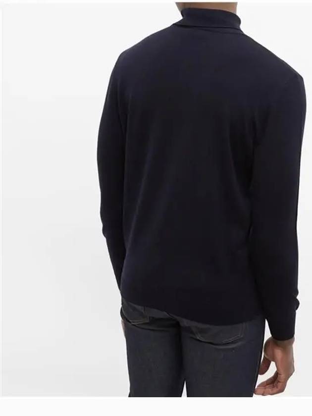 Men's Long Sleeve Wool Turtleneck Navy - A.P.C. - BALAAN 4