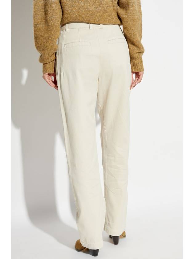 Isabel Marant Trousers Emmy, Women's, Cream - ISABEL MARANT - BALAAN 4