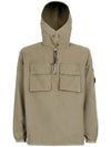 Cotton Ripstop Lens Hoodie Khaki - CP COMPANY - BALAAN 3