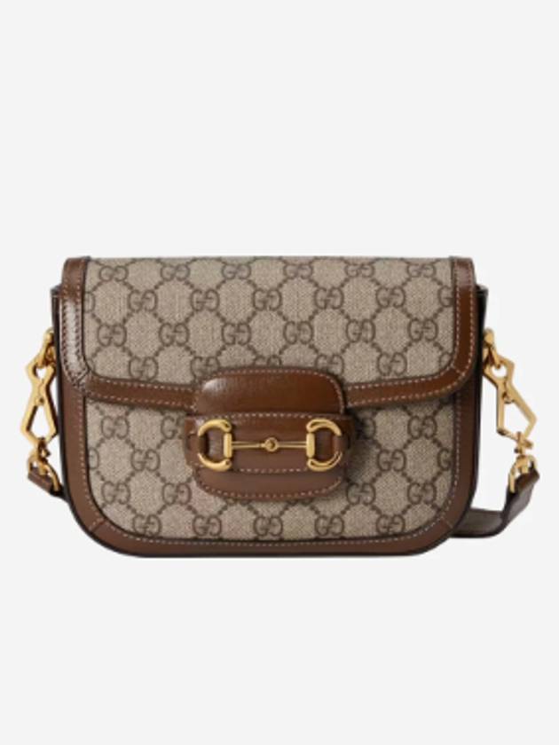 Horsebit 1955 GG Supreme Canvas Mini Bag Beige Ebony - GUCCI - BALAAN 2