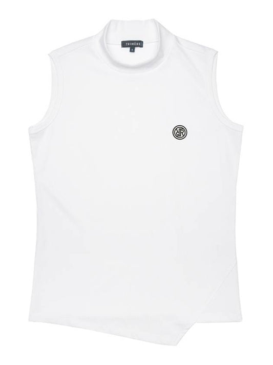 Mock Neck Uncut Sleeveless WHITE - TRIMERE - BALAAN 2