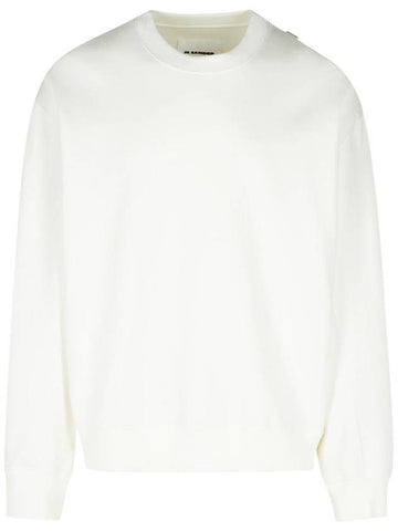 Jil Sander White Cotton Sweatshirt - JIL SANDER - BALAAN 1