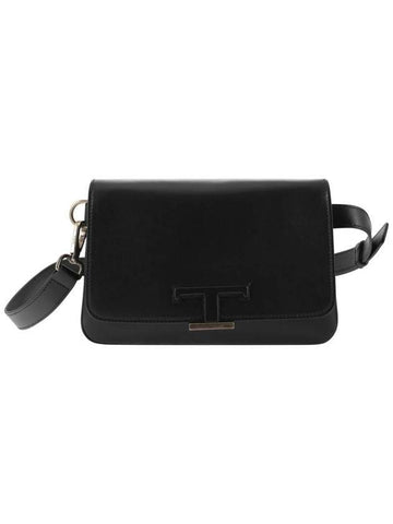 T Timeless Mini Leather Belt Bag Black - TOD'S - BALAAN 1