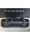 Classic Silver Metal Grained Calfskin Small Flap Shoulder Bag Black - CHANEL - BALAAN 4