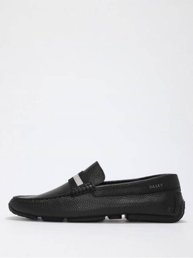 Three Stripe Pierced Loafers Black - BALLY - BALAAN 3