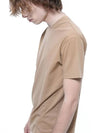 Men s TSHT BE Tension Span Short Sleeve T Shirt Beige - CHANCE'S NOI - BALAAN 9