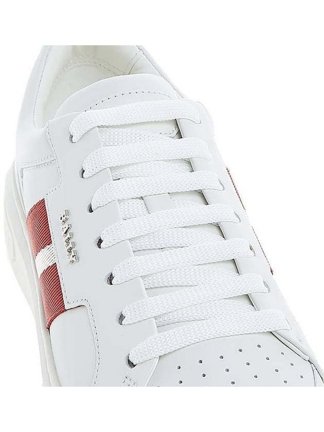 Moony Leather Low Top Sneakers White - BALLY - BALAAN 9