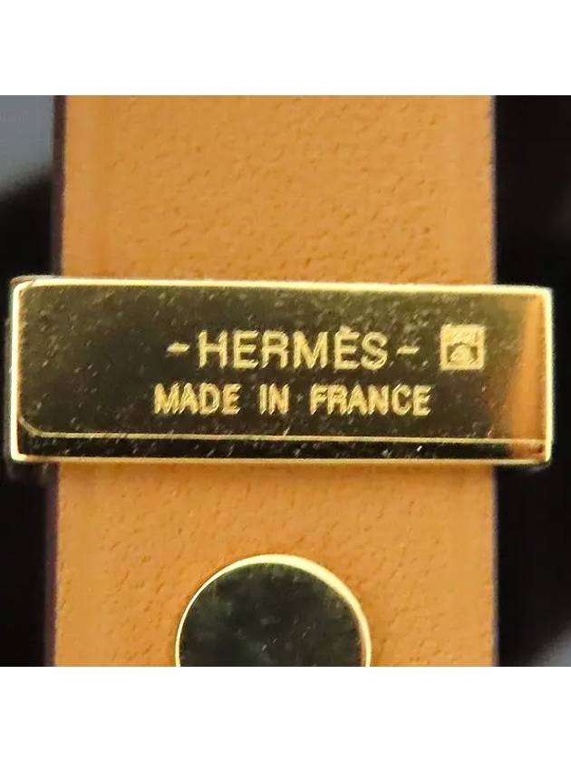 MINI DOG ANNEAUX gold ring embellished leather bracelet - HERMES - BALAAN 4