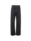 Back logo patch wide denim pants 241 010928 8429 507 - DRIES VAN NOTEN - BALAAN 1