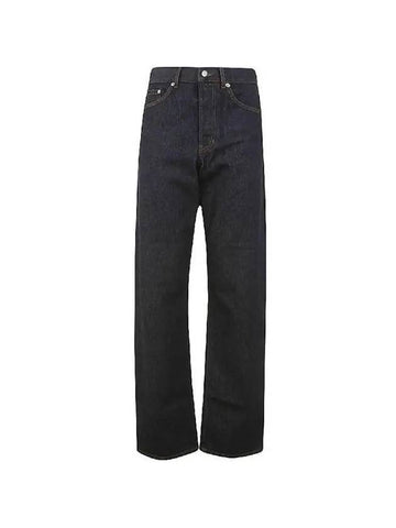 Back logo patch wide denim pants 241 010928 8429 507 - DRIES VAN NOTEN - BALAAN 1