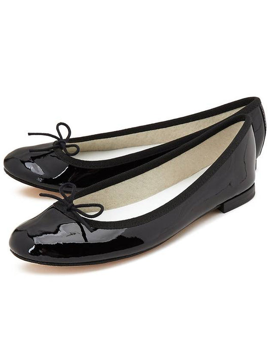 Women's Cendrillon Leather Ballerinas Flat Black - REPETTO - BALAAN 2