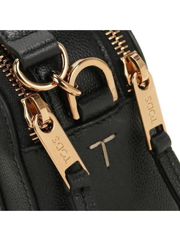 T Timeless Leather Cross Bag Black - TOD'S - BALAAN 8