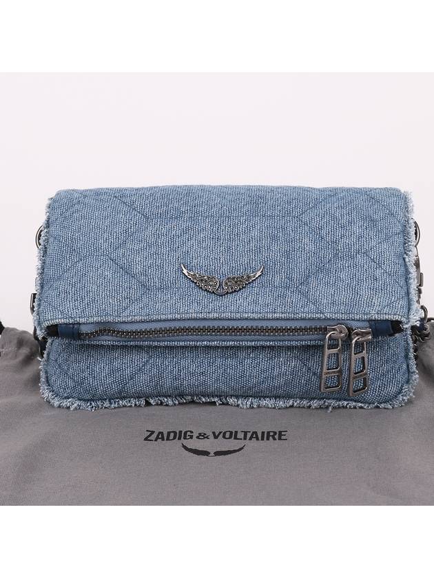 Rock Nano Denim Mini Cross Bag - ZADIG & VOLTAIRE - BALAAN 10