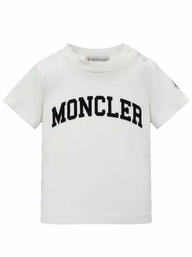 Baby Boys Logo T Shirt White 8C00004 8790N 034 - MONCLER - BALAAN 1