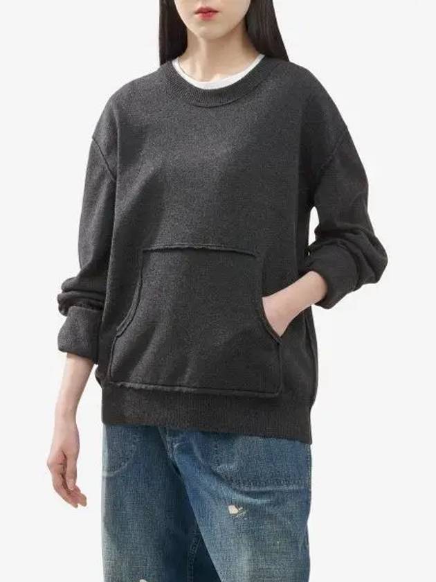 Crew Neck Wool Blend Knit Top Black - MAISON MARGIELA - BALAAN 2