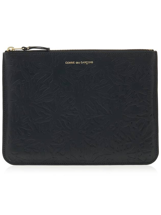 Embossed pattern pouch SA5100EF BLACK - COMME DES GARCONS - BALAAN 1
