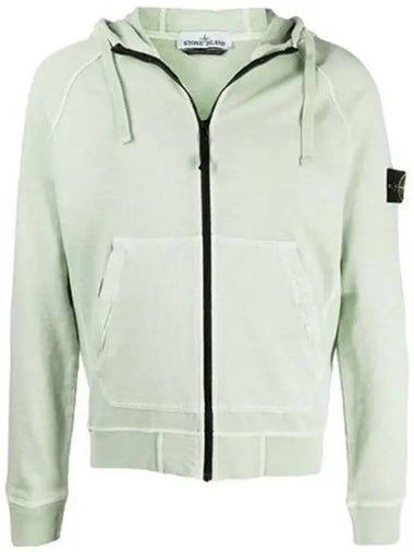 Men s Logo and Pen Hood Zip Up Light Green 270590 - STONE ISLAND - BALAAN 1