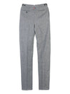 Wool Straight Pants Grey - THOM BROWNE - BALAAN 3