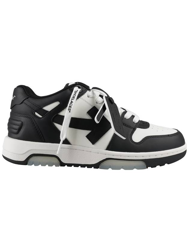 Out of Office Leather Low-Top Sneakers White Black - OFF WHITE - BALAAN 2