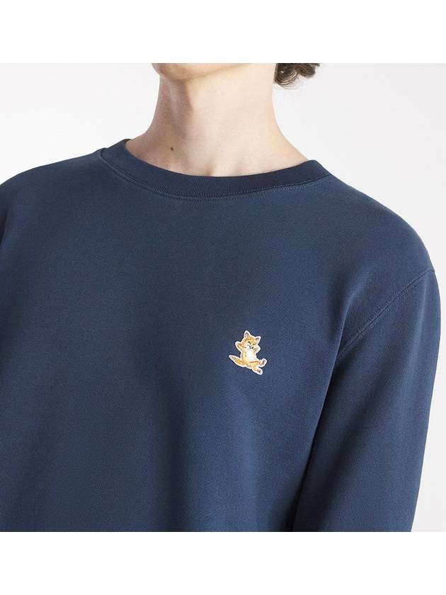 Chillax Patch Regular Sweatshirt Ink Blue - MAISON KITSUNE - BALAAN 5